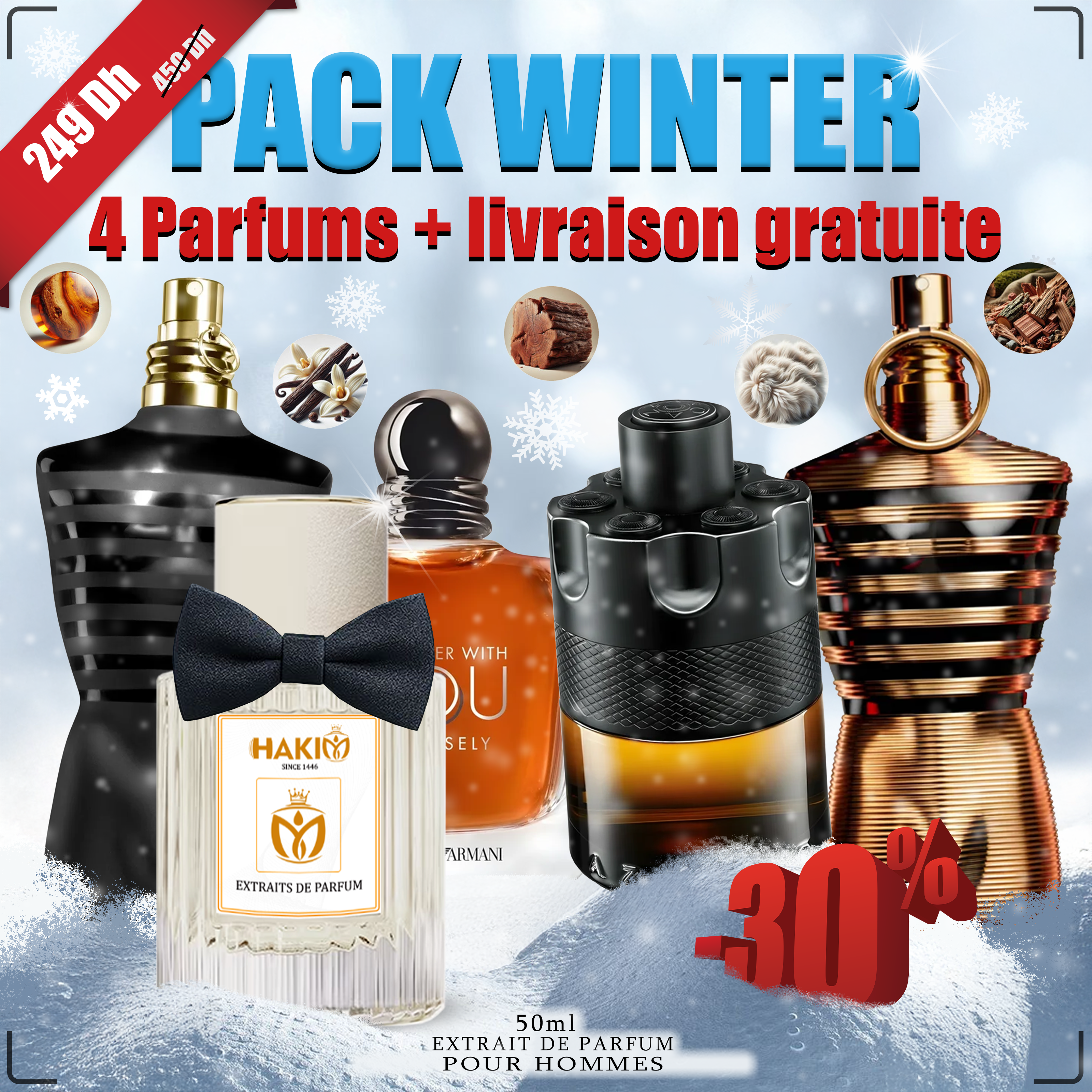 Pack 4 Winter Parfums